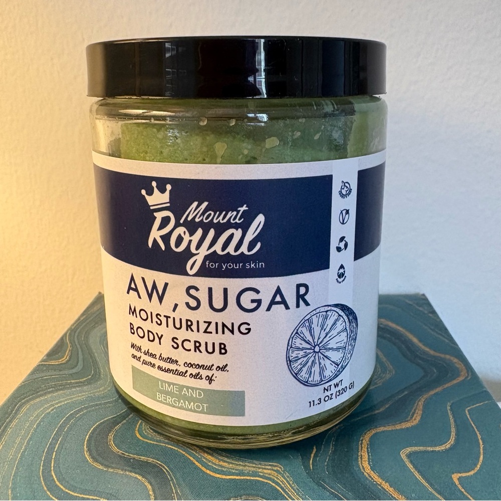 Mount Royal Lime and Bergamot Sugar Moisturizing Body Scrub